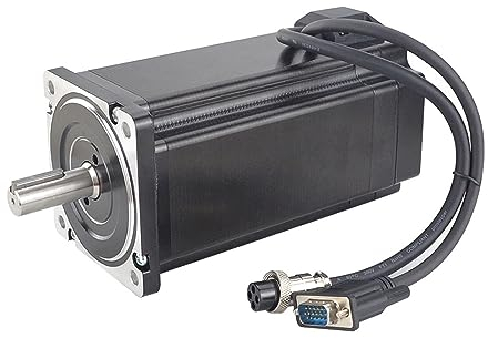 Schrittmotor mit geschlossenem Regelkreis, 12 Nm, mit Encoder, 1000 CPR-electronic starter, 6 A, 14 mm Welle, 150 mm Körperlänge, 34E1K-120, 1 Stück