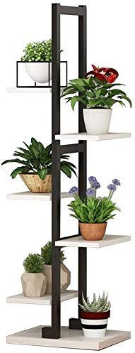Generisch pflanzenständerBlumentopf, Moderner Blumenständer, Dekotablett, Pflanze, Metall, Gartenpflanze, Gartenpflanze, Outdoor Indoor Gartenständer, Topfhalter in Schwarz, Pre