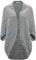 OPUS Damen Poncho/Cape | Strickcape AMARYLLIS Oversize mit Waffelstruktur hazy fog melange, 0