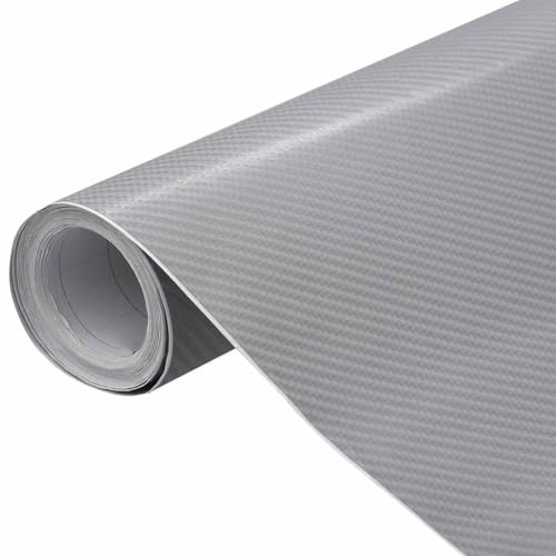 vidaXL Autofolie 4D Silber 100x150 cm