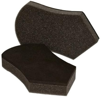Tek Automotive Twin Pack Precision Car Polish Wax Applicator Pads – Durable Foam for Car Polishing Compound Tyre Shine Ceramic Wax Car Glass Polish Trim Dressing – Reusable Polishing & Applicator Pads