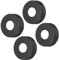 sourcing map 4pcs Shower Arm Flange 60mm/2.4 OD Escutcheon Plate Stainless Steel Round Plumbing Cover Plates for 21mm/0.8 Dia Water Pipe Faucet Decoration, Black
