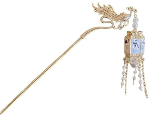 Vintage Chinesische Kostüm Haarnadel Mit Leuchtender Lampe Frauen Baumelnde Acryl Haarnadel Haar Styling Zubehör Haarschmuck