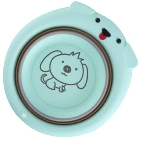BESTonZON Klappwaschbecken Für Junge Mädchen Cartoon-design Faltbares Waschbecken Tragbar Umweltschutzkunststoff Langlebig Praktisch