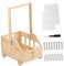 Sharplace Holz-Babyparty-Kiste, Schrank-Babykorb mit Griff, tragbar, Aufbewahrungsbox, Geschenkkorb mit Rädern für Jungen, Mädchen, Babys