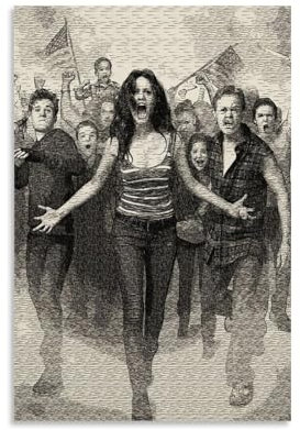 NVBKJH Shameless Black White Fan Art Poster Dekorative Malerei Leinwand Wandkunst Wohnzimmer Poster Schlafzimmer Malerei 20x30inch(50x75cm)