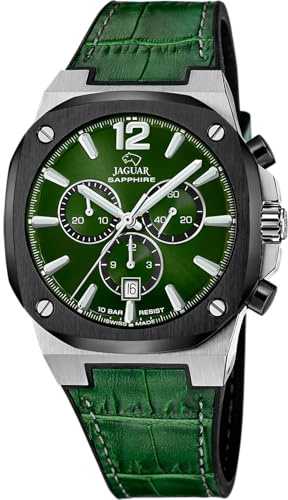 JAGUAR - Chronographen Rondcarre - Quartz Uhrwerk - Gehäusedicke: 10.5 mm - Gehäusebreite: 42.9 mm - Edelstahl - 10 ATM