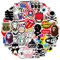 100Pcs Cool Brand Aufkleber, Wasserfeste Vinyl Stickers für DIY Dekoration, Graffiti Style Decals für Auto Motorräder Laptop Fahrrad Skateboard Snowboard Gepäck Aufkleber MacBook iPad und mehr