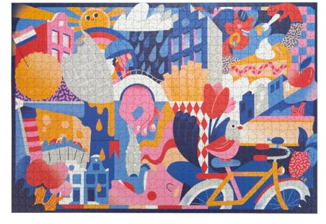 balvi Puzzle Amsterdam Kunst in 1000 Puzzleteilen Karton