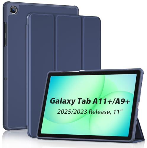 ProCase Case for Samsung Galaxy Tab A11+ (SM-X230) 2025/ A9+ (SM-X210) 2023 11 Inch Tablet, Galaxy Tab A11 Plus/A9 Plus 11 Inch Tablet Case, Cover with Auto Sleep/Wake -Navy Blue