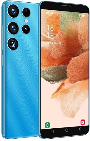 CatCalls Teléfono Móvil Barato, 5.0 Pulgadas Android 9.0 OS, 16GB ROM, Dual SIM Dual Cameras, Face ID Desbloquear Teléfonos Celulares,GPS,WiFi (S25U-Blue)