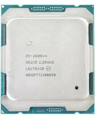 E5 2699 V4 22-Core 2.2GHz 55MB L3 Cache 145W SR2JS LGA 2011-3 cpu processore