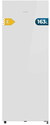 Cecotec Congelador Vertical Convertible Bolero Cool Market UF 163 Dual White E. 168L, Función Frigorífico, Total NoFrost, Sistema Multi AirFlow, Panel Táctil, Huge Box, Iluminación LED, Alarma