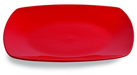 Tognana Assiette à dîner Times Square Rouge 26 x 26 cm