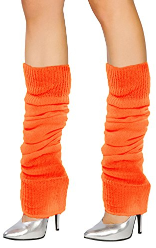 Dance Gear Adult Leg Warmers Neon Orange - One Size