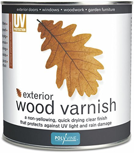 Polyvine 5030777000113 Exterior Wood Varnish 1L - Dead Flat