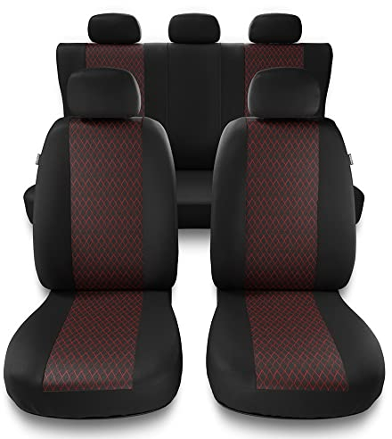 Mossa - Universal Sitzbezüge Auto kompatibel mit Mercedes-Benz A Klasse W168, W169 (1997-2012) - Autositzbezüge Schonbezüge für Autositze - PF-RD