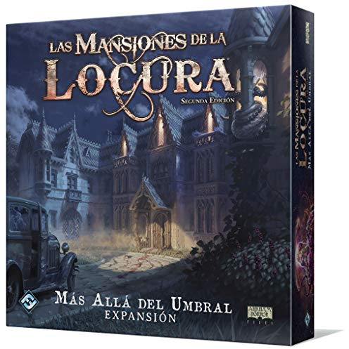 Fantasy Flight Games Villen des Wahnsinns: Jenseits der Schwelle | kooperative Erweiterung von Forschung und Terror | ab 14 Jahren | 1 bis 5 Spieler | 2-3 Stunden pro Spiel | Spanisch