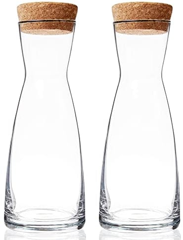 BORMIOLI ROCCO 5178205 Occa Ypsilon en verre, transparent, avec bouchon en liège, 0,5 l, verre