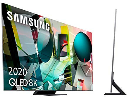 SAMSUNG QLED 8K 2020 85Q950T- Smart TV de 85 con Resolución 8K Real, Direct Full Array Elite HDR 4000, Inteligencia Artificial 8K, Ultra Viewing Angle, OTS+, Premium One Remote y Asistentes de Voz