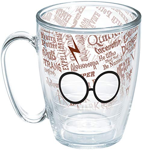 Tervis Harry Potter-Glasses and Scar Made in USA Double Walled Insulated Tumbler, 16oz Mug - No Lid, Clear