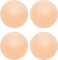 Memoryee Copricapezzoli da donna ultra sottili Invisible Pasties Cover adesiva riutilizzabile in silicone/2 Pairs Round