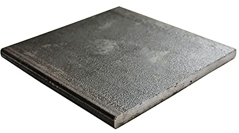 Speciality Metals Black Mild Steel Square Plate 150mm x 150mm x 10mm THICK Mounting Fixing