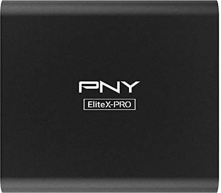 PNY CS2260 EliteX-Pro USB 3.2 Gen 2x2 Portable SSD 500 GB, jusqu'à 1500 MB/s de Vitesse de Lecture et 900 MB/s de Vitesse d'écriture Noir