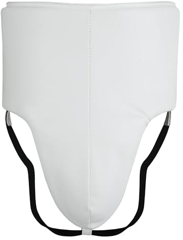 PFG Winning Groin Protectors - Boxing MMA Muay Thai Training Protection (White, S/M)