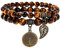 Farfume Chakra Armband Echte Steine, Echte Steine-Edelsteine Armband fur Damen (Tigeraugen-Stein und Baum des Lebens)