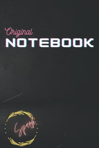 NOTEBOOK: Black, plain, well design, Wide, Ruled, Lined paper journal/Holiday Notebook. Spark Notebook is light, soft Black Cover Book, Gift Item, for ... Very good for taking Note or Journaling