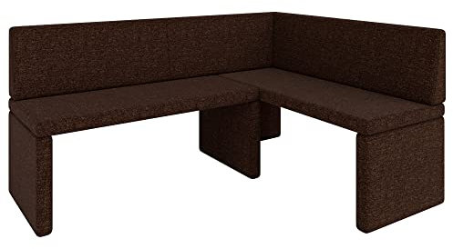 Eckbank Akiko Corner Bench - Eckbankgruppe für Ihrem Esszimmer, Küche modern, Sitzecke, Essecke. Perfekt für Küche, Büro und Rezeption. Solide und Starke Verarbeitung. (INARI 28, 196x142cm rechts)