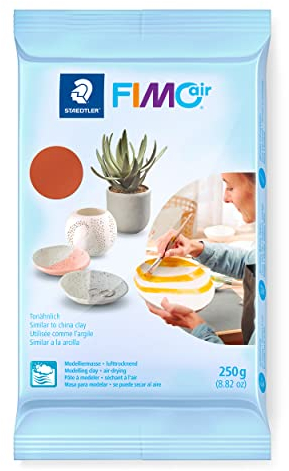 STAEDTLER 8103-76 FIMOair - Air Drying Modelling Clay, 250g - Terracotta (Pack of 1)