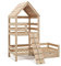 VitaliSpa Hausbett Teddy, Bett aus Holz, Naturholz, 90x200 cm mit Schublade