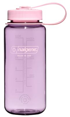 Nalgene Sustain Tritan BPA-freie Wasserflasche aus 50% Kunststoffabfällen, 473 ml, breite Öffnung, Kirschblüte, Cherry Blossom