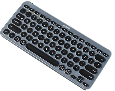 K380 Logitech Tastaturabdeckung Silikon, Tastaturabdeckung für Logitech K380 Ergonomische kabellose Tastaturen, wasserdicht, staubdicht, Logitech-Tastatur-Haut, ultradünn, leicht zu reinigen (Schwarz)