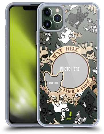 Head Case Designs Personalizada Individualizada Razas de Perros Bulldog francés Caso Funda de Gel Suave Compatible con Apple iPhone 11 Pro MAX