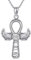 VENACOLY Ankh Kette 925 Sterling Silber Ankh Anhänger Ägyptische Halskette Kreuz Ankh Schmuck Geschenk für Damen