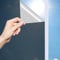 OFHome Window Film Privacy One Way Clear Reflective Mirror Self-Adhesive Tint for Home and Office Sun Blocking Anti UV Thermal Control Blackout Glass Tinting, Black Silver, 118x300cm