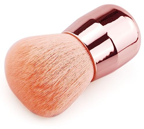1Pcs Nail Art Dust Brush Pink, Nail Duster Brush for Nail Art, Multipurpose Makeup Tool, Portable & Lightweight Beauty Powder Blush Brush Perfect for Nail Art Powder Cleaning