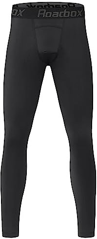 Roadbox 1 oder 2er-Pack Kompressions-Leggings für Kinder – Lauf-Leggings, Baselayer für Jungen, Spandex-Hosen, Sport-Tights für Fußball, Basketball, Baseball