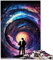 Puzzle „Cosmic Love Story“, Puzzle für Erwachsene, 1000 Teile, für Erwachsene und Kinder ab 12 Jahren, Papppuzzles, schwierig und herausfordernd, Größe: 26 x 38 cm