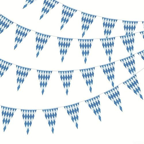 10 m Oktoberfest Banderín Bávaro para Bandera, Oktoberfest Decoraciones Octoberfest Party Supplies