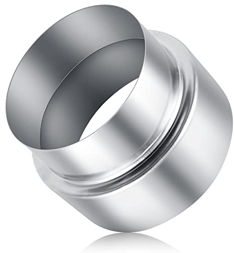 Wickelfalzrohr Reduzierung Ofenrohr zum Anschluss von 120 mm in ein 100 mm Rohr Schornstein Edelstahl Reduzierstück Reduktion Kaminrohr Kaminadapter Rohrreduzierung