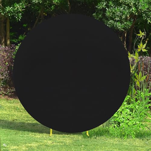 Trimming Shop Couverture de couleur unie avec nœud noir de 200 cm pour une séance photo de mariage, un anniversaire, une cérémonie d'événement