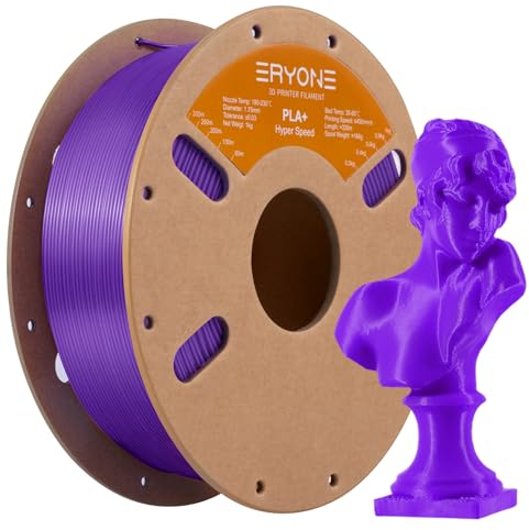 ERYONE High Speed Filament PLA+ 1.75mm +/- 0.03mm, High Speed Filament PLA+,Rapid PLA Plus Filament, 3D printing filament, <400mm/s Hyper Speed PLA+ filament, 1kg (2.2LBS) / Spool, Purple