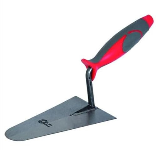 La zappa Cazzuola Potent per muratore punta tonda in acciaio temperato con manico antiscivolo (160 mm)