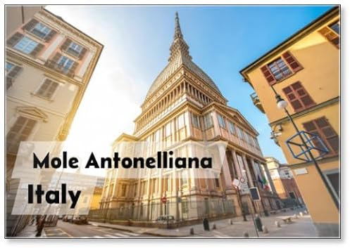 Kühlschrankmagnet Maulwurf Antonelliana Museum Gebäude Turin Stadt Piemont in Italien