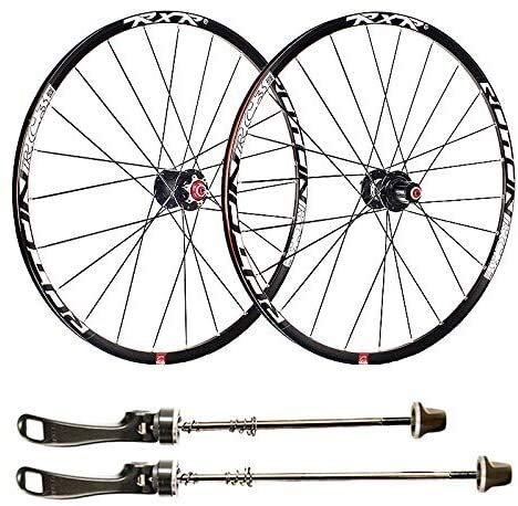 Mountainbike-Laufradsatz, Fahrrad-Laufradsatz, 27,5-Zoll-Fahrradfelge, doppelwandige Aluminiumlegierungsscheibe, Mountainbike-Felge, Scheibenbremse, schnelle Freigabe, 24 Lochscheibe, 7, 8, 9, 10