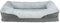 TRIXIE orthopädisches Hundebett Vital Lino 70 × 55 cm in grau - hochwertiges Hundekissen mit Memory Schaum - Hundekorb für ältere Hunde - gelenkschonend und entlastend – 374050